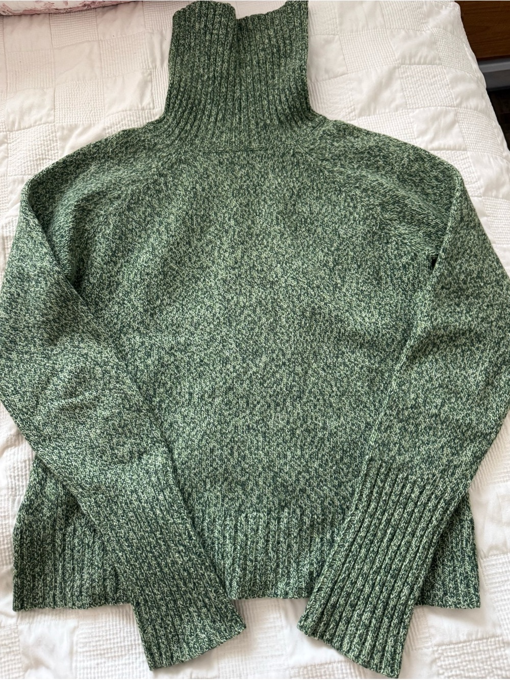 Vintage 90’s Green Marled Turtleneck Sweater
